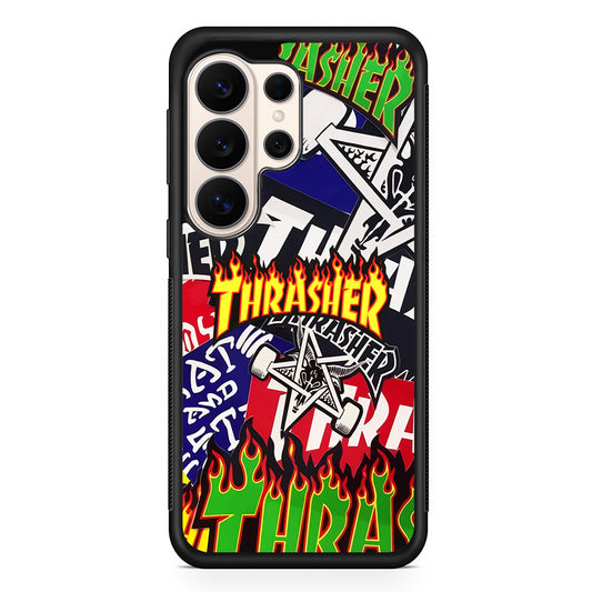 Thrasher Sticker Flat Samsung Galaxy S26 Ultra Case | Slim Everyday Protection for Galaxy S26 Ultra