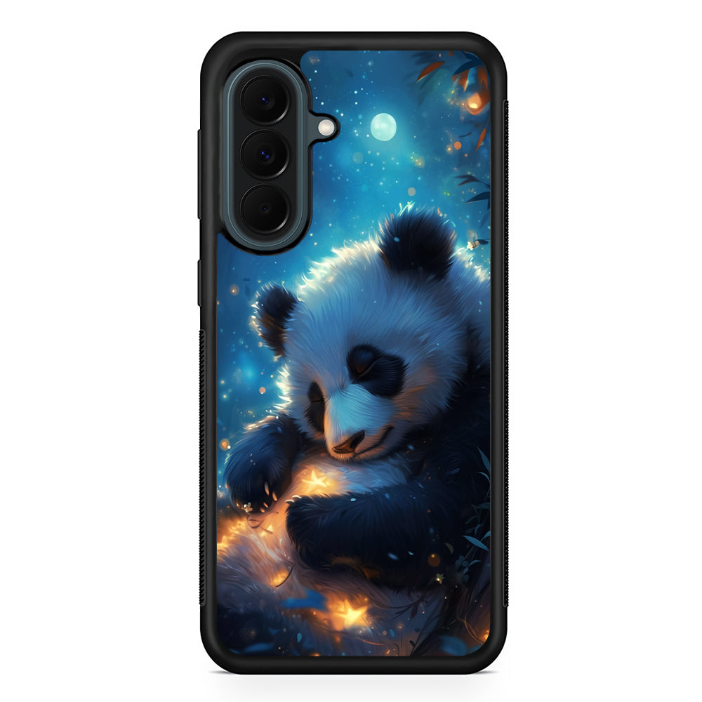 Cute Panda is Sleeping Samsung Galaxy A37 Case | Samsung Galaxy A37 Rubber Phone Case