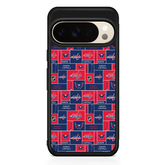 NHL Washington Capitals Pattern Google Pixel 10 Pro XL Case | Slim Google Pixel 10 Pro XL Protective Case
