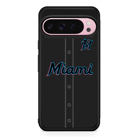 MLB Miami Marlins Jersey Google Pixel 9 Pro XL Case | Protective Cover