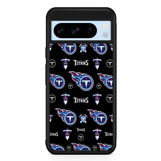 NFL Tennessee Titans Pattern Google Pixel 8 Pro Case | Slim Rubber Case for Google Pixel 8 Pro
