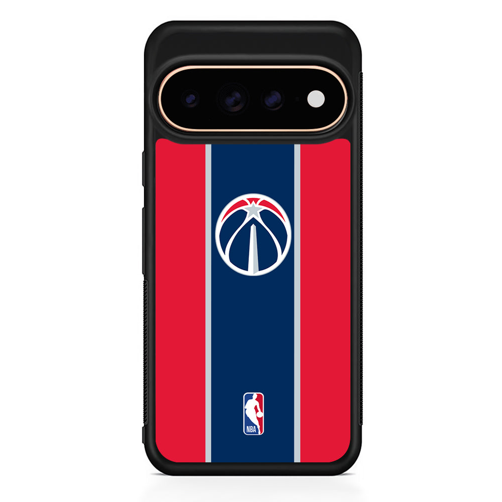 NBA Washington Wizards Stripe Google Pixel 11 Pro Case - Stylish Protective Phone Case