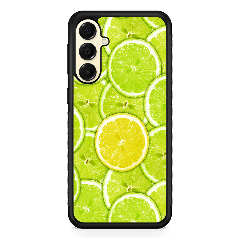 Lime Slice Citrus Fruit Samsung Galaxy A16 Case | Slim Rubber Samsung Galaxy A16 Case