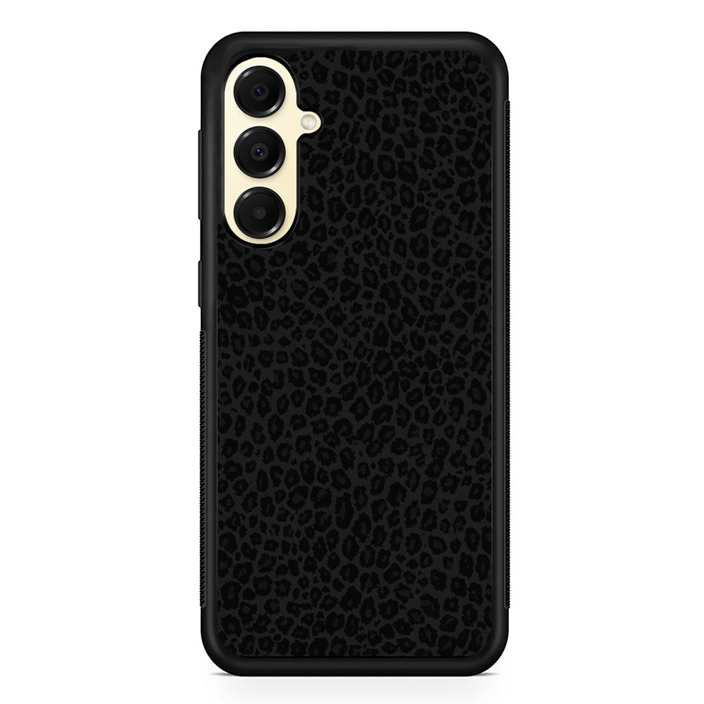 Black Leopard Skin Pattern Samsung Galaxy A16 Case | Slim Rubber Samsung Galaxy A16 Case