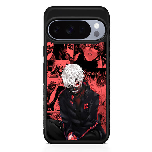 Tokyo Ghoul Ken Kaneki Comic Google Pixel 10 Pro Case | Slim Google Pixel 10 Pro Rubber Case