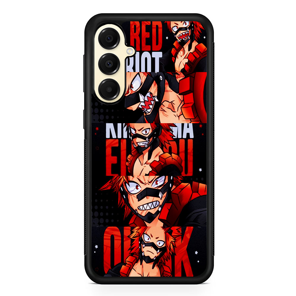 Red Riot Eijiro Kirishima Aesthetic Samsung Galaxy A16 Case | Slim Rubber Samsung Galaxy A16 Case