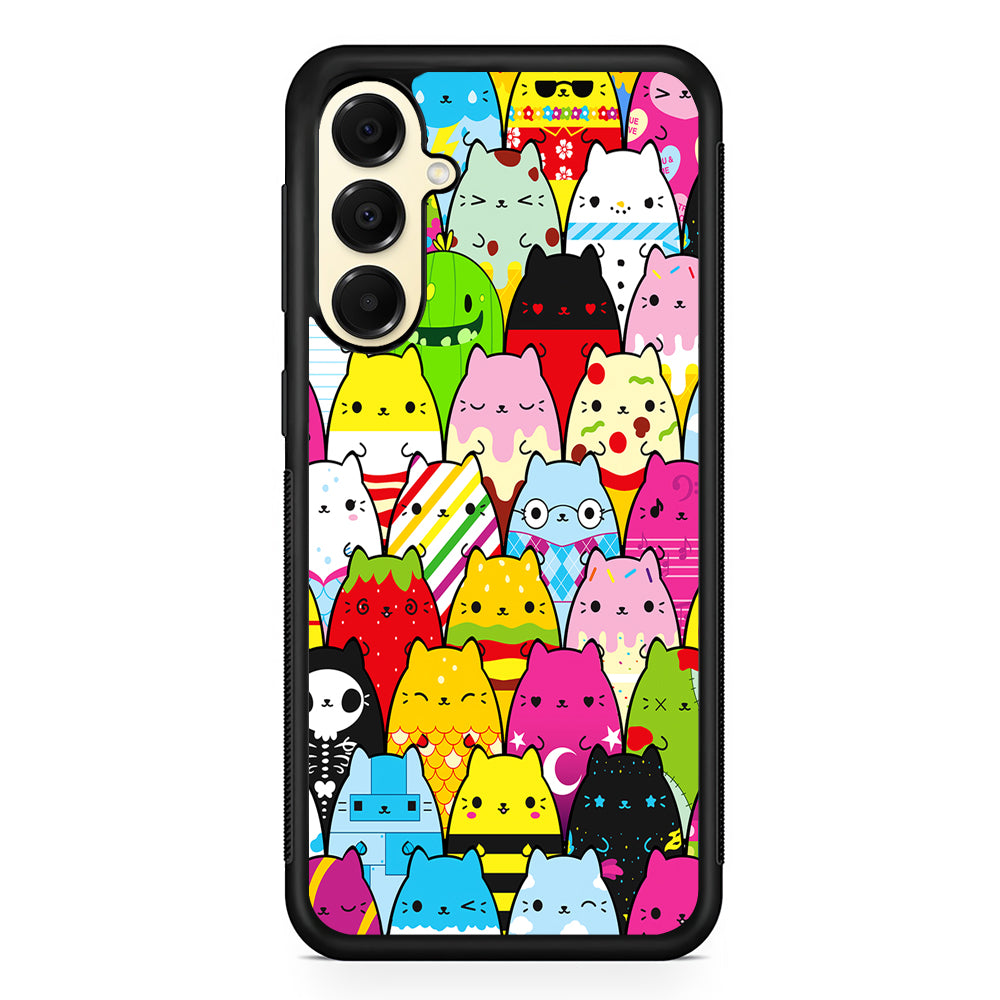Various Cats Cartoon Samsung Galaxy A16 Case | Slim Rubber Samsung Galaxy A16 Case