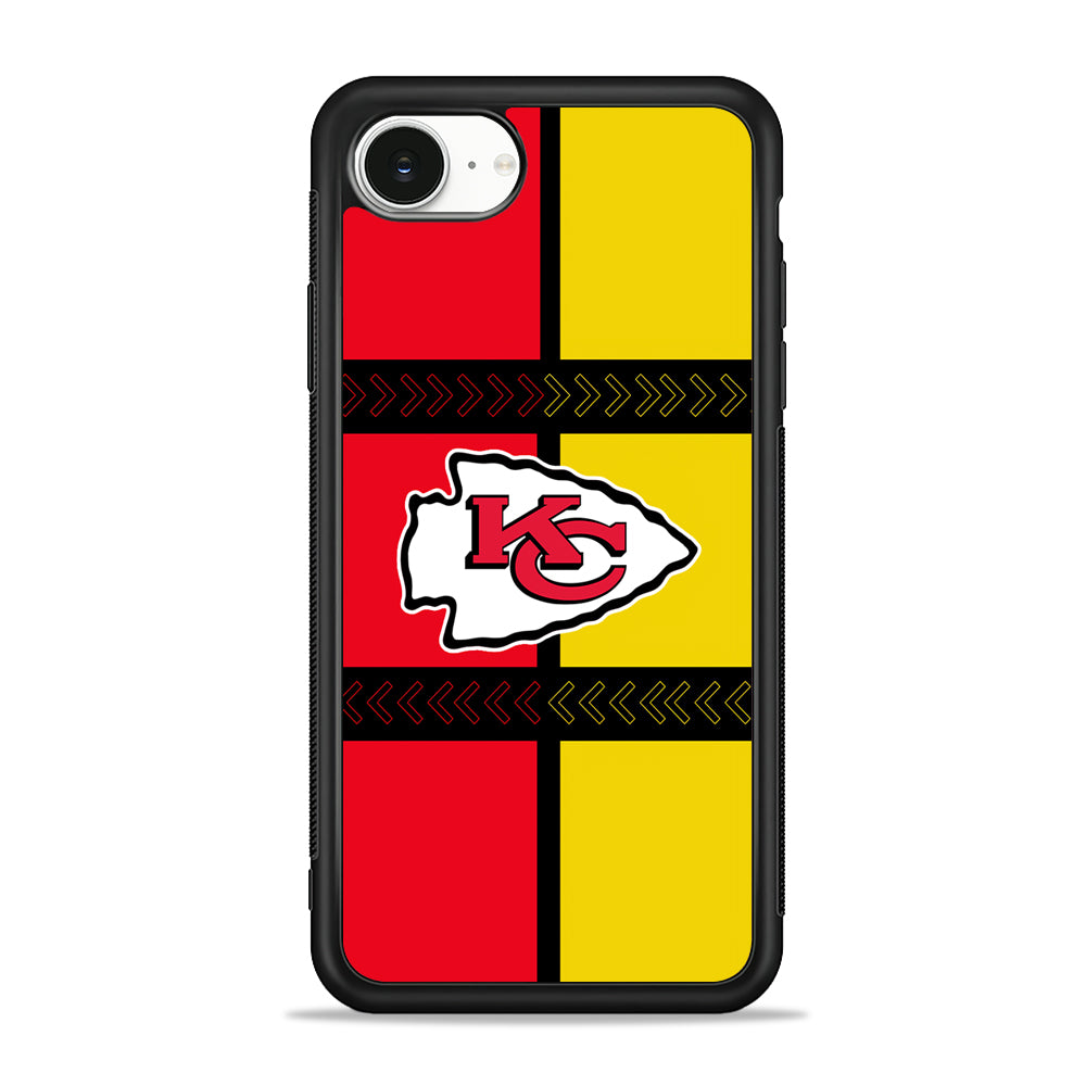 NFL Kansas City Chiefs Colorful iPhone 16e Case | Protective Phone Cover