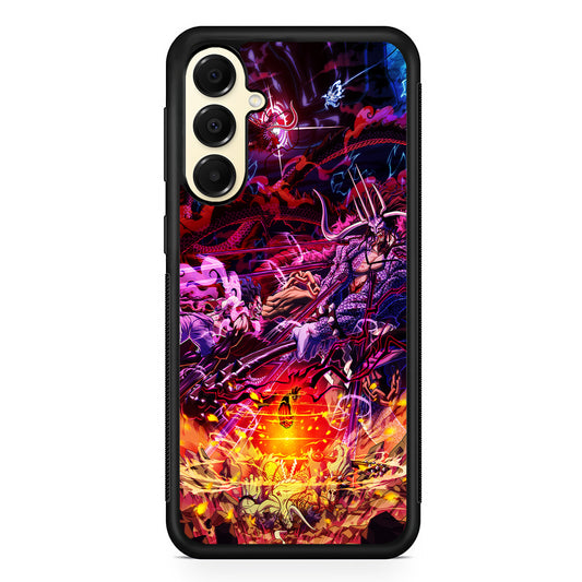 One Piece Luffy VS Kaido Samsung Galaxy A16 Case | Slim Rubber Samsung Galaxy A16 Case