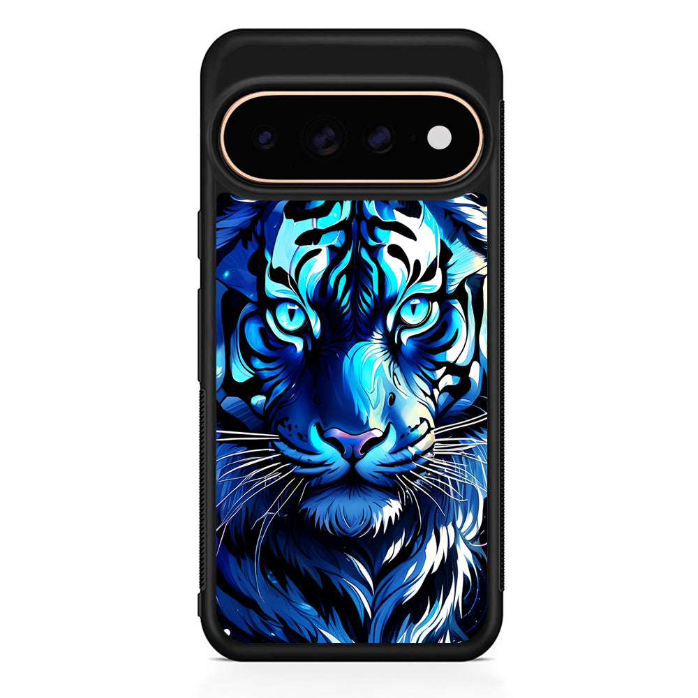 Blue Tiger Head Google Pixel 11 Pro Case - Stylish Protective Phone Case
