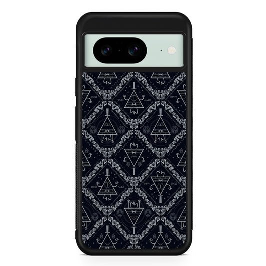 Bill Cipher Gravity Falls Pattern Google Pixel 8 Case | Durable Protective Cover for Google Pixel 8