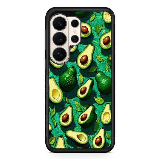 A Pattern of Avocado Cut in Half Samsung Galaxy S26 Ultra Case | Slim Protective Case for Samsung Galaxy S26 Ultra