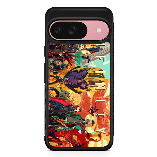 Avenger Infinity All Character Google Pixel 9 Case | Google Pixel 9 Protective Rubber Case