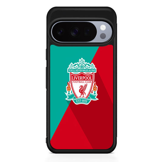 Liverpool FC Green Red Google Pixel 10 Pro Case | Slim Google Pixel 10 Pro Rubber Case