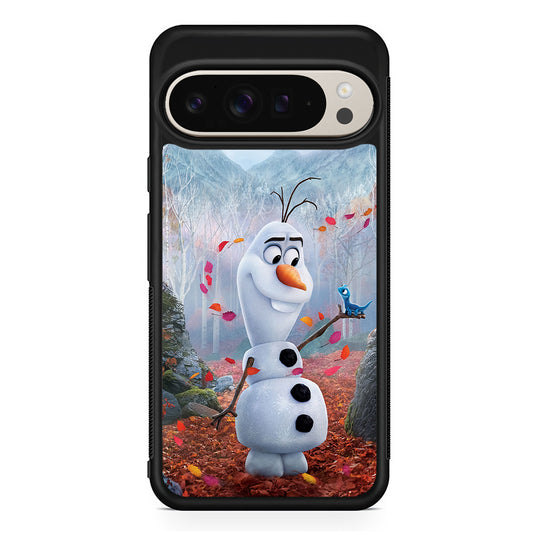 Olaf Frozen in the morning Google Pixel 9 Pro Case | Slim Protective Cover