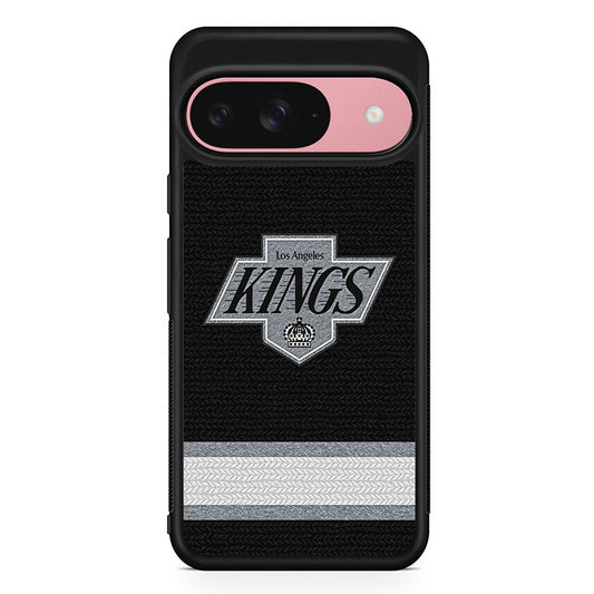 NHL Los Angeles Kings Pattern Google Pixel 9 Case | Google Pixel 9 Protective Rubber Case