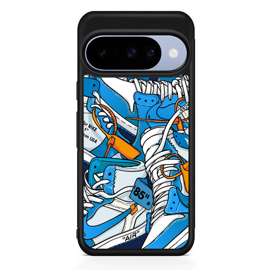 Nike Air Blue Google Pixel 10 Case | Google Pixel 10 Rubber Protective Case