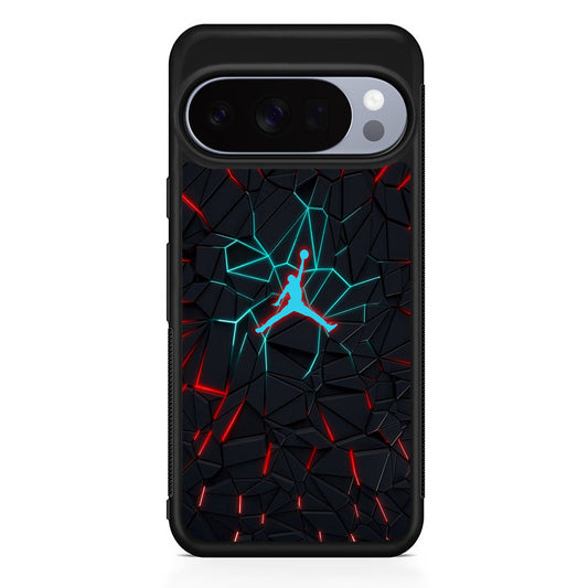 Air Jordan The Rock Shapes Google Pixel 10 Pro Case | Slim Google Pixel 10 Pro Rubber Case