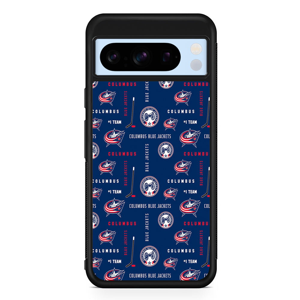 NHL Columbus Blue Jackets Design Google Pixel 8 Pro Case | Slim Rubber Case for Google Pixel 8 Pro