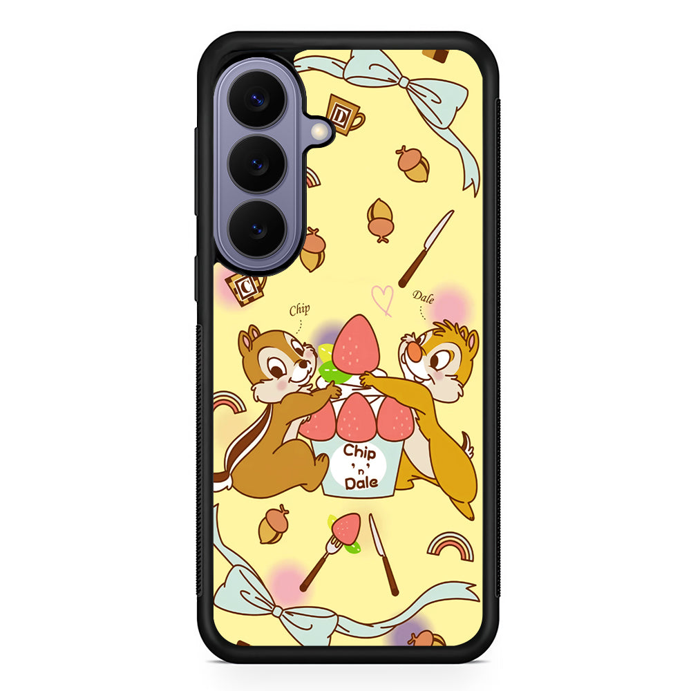 Chip N Dale Are On A Date Samsung Galaxy S26 Case | Durable Rubber Case for Samsung Galaxy S26