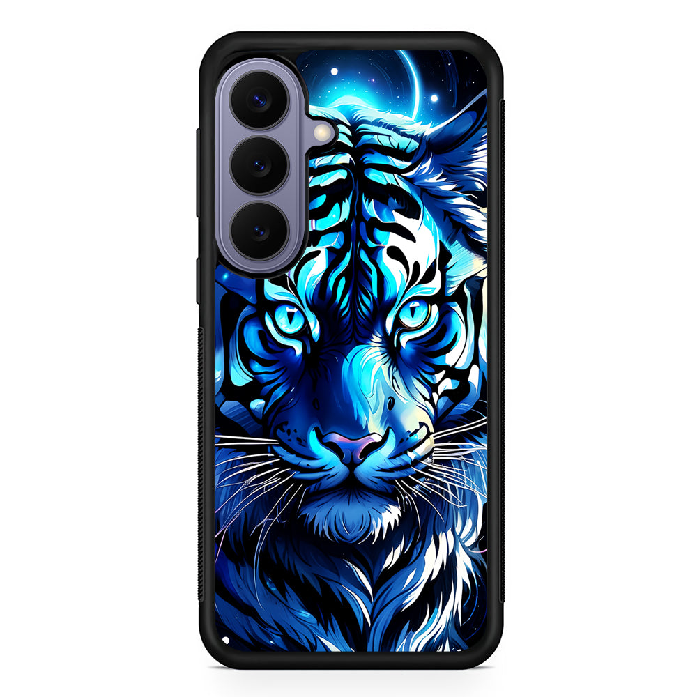 Blue Tiger Head Samsung Galaxy S26 Case | Durable Rubber Case for Samsung Galaxy S26