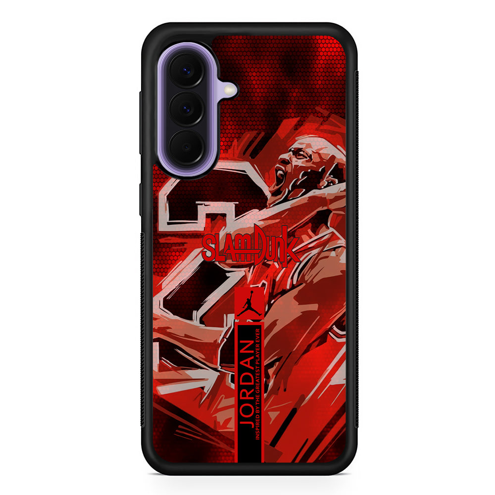 Air Jordan Scream on Fighting Samsung Galaxy A57 Case | Slim Samsung Galaxy A57 Rubber Case