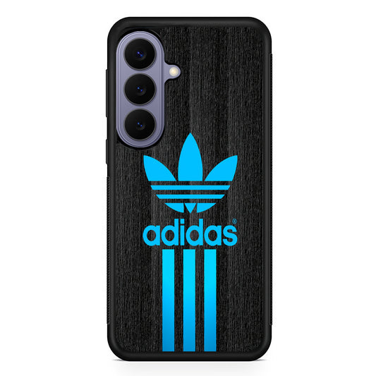 Adidas Glowing Blue Samsung Galaxy S26 Case | Slim Protective Rubber Case for Samsung S26