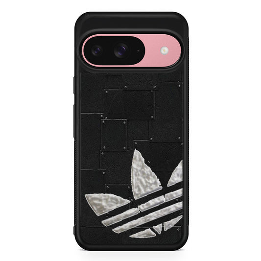 Adidas Metal Skin Logo Google Pixel 9 Case | Google Pixel 9 Protective Rubber Case