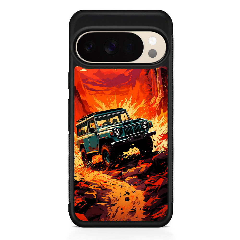 Jeep Offroad Adventure Car Google Pixel 10 Pro XL Case | Slim Google Pixel 10 Pro XL Protective Case