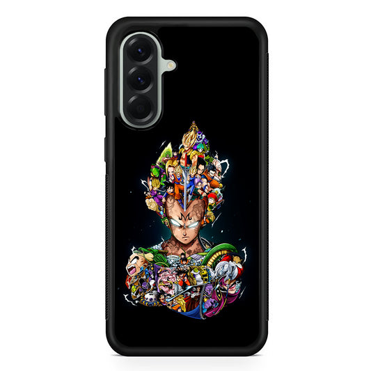 Dragon Ball Vegeta and Friends Samsung Galaxy A56 Case | Samsung Galaxy A56 Protective Rubber Case
