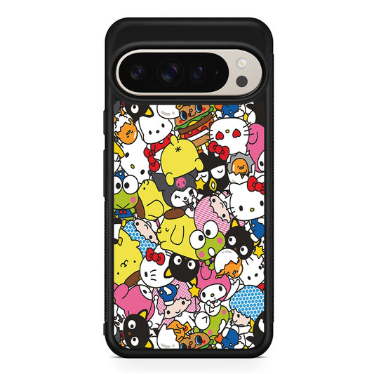 Hello Kitty and Friends Doodle Google Pixel 9 Pro Case | Slim Protective Cover