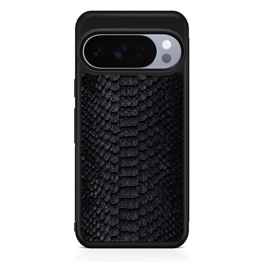 Black Snake Skin Pattern Google Pixel 10 Pro Case | Slim Google Pixel 10 Pro Rubber Case