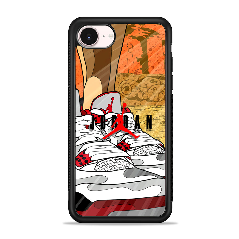 Air Jordan The Cartoon Shoes iPhone 17e Case - Silicone Case