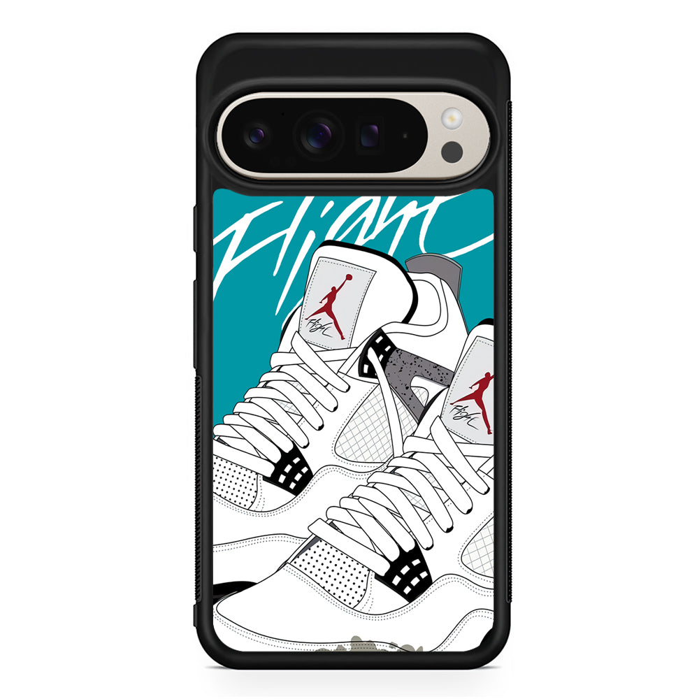 Air Jordan The White Shoes Google Pixel 9 Pro Case | Slim Protective Cover