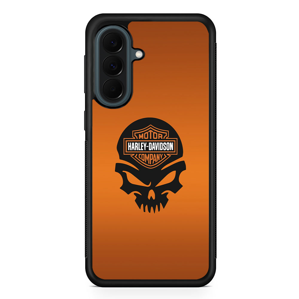 Harley Davidson Skull Silhouette Samsung Galaxy A37 Case | Samsung Galaxy A37 Rubber Phone Case