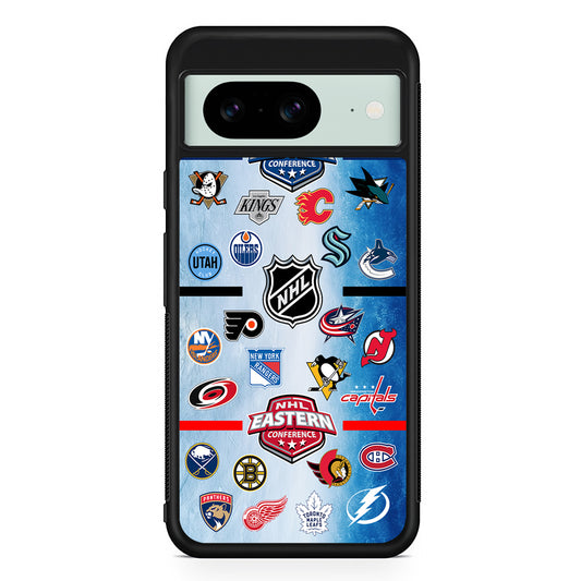 All NHL Teams Logo Google Pixel 8 Case | Durable Protective Cover for Google Pixel 8