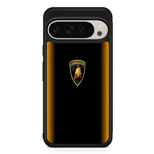 Lamborghini Stripe Gold Google Pixel 9 Pro Case | Slim Protective Cover