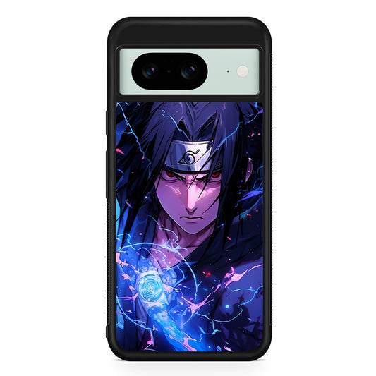 Uchiha Sasuke Serious mode Google Pixel 8 Case | Durable Protective Cover for Google Pixel 8