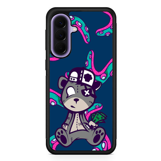 Gangsta Bear Need The Money Samsung Galaxy A57 Case | Slim Samsung Galaxy A57 Rubber Case