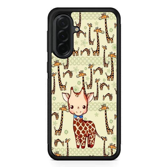 Baby Giraffe Adventure Ground Samsung Galaxy A36 Case | Protective Rubber Cover