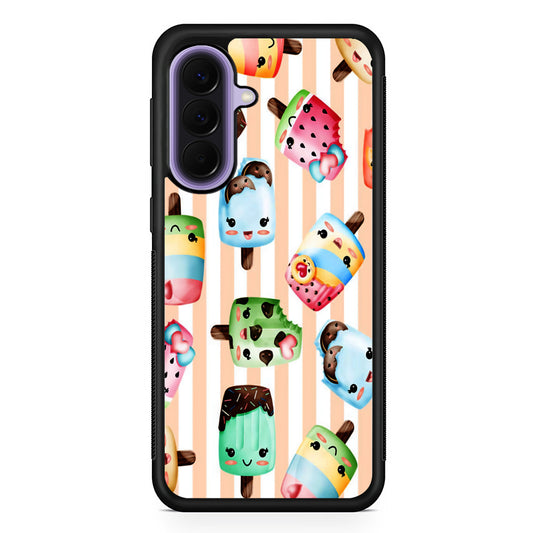 Cute Face Ice Cream Stick Samsung Galaxy A57 Case | Slim Samsung Galaxy A57 Rubber Case