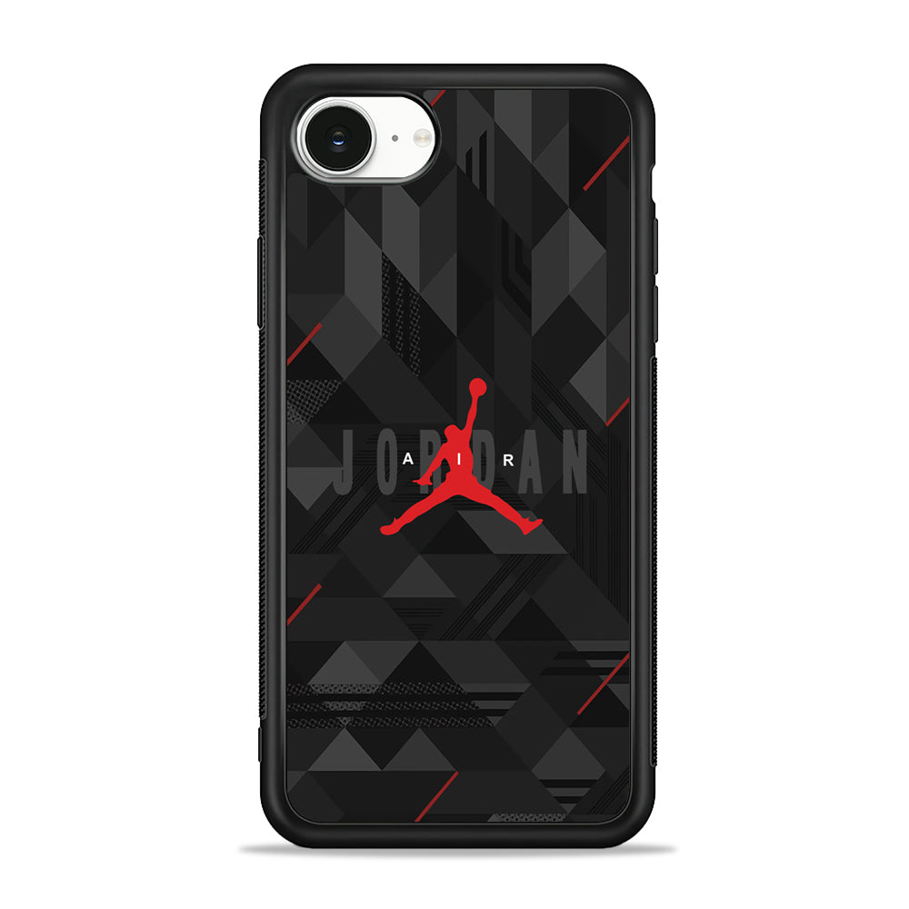 Air Jordan Black Shapes iPhone 16e Case - Slim Silicone Case