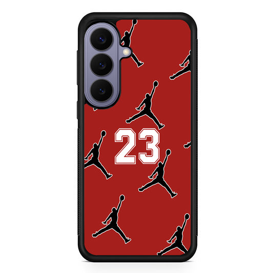 Air Jordan Red Scarlet Samsung Galaxy S26 Case | Slim Protective Rubber Case for Samsung S26
