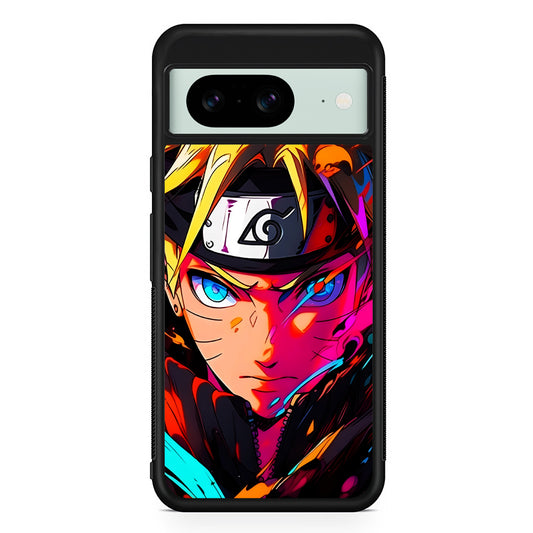 Naruto Uzumaki Colorful Art Google Pixel 8 Case | Durable Protective Cover for Google Pixel 8