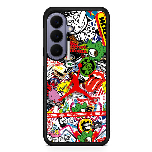 Air Jordan Mix Squad Samsung Galaxy S26 Case | Slim Protective Rubber Case for Samsung S26