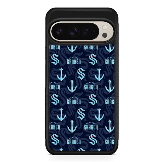 NHL Seattle Kraken Pattern Google Pixel 9 Pro Case | Slim Protective Cover
