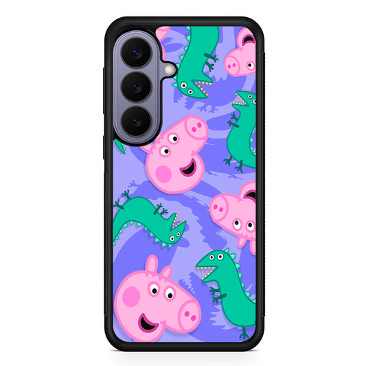 Peppa Pig Purple Samsung Galaxy S26 Case | Durable Rubber Case for Samsung Galaxy S26