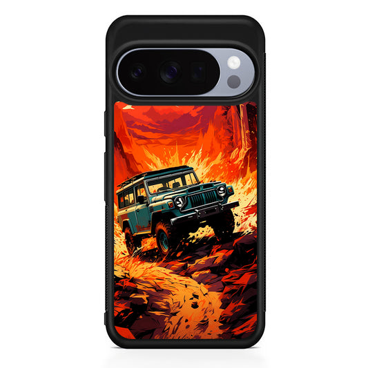 Jeep Offroad Adventure Car Google Pixel 10 Pro Case | Slim Google Pixel 10 Pro Rubber Case