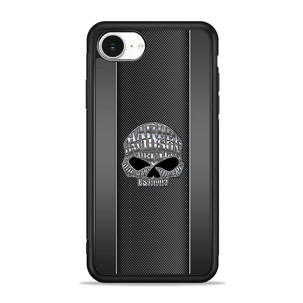 Harley Davidson Old Skull iPhone 16e Case - Slim Silicone Case
