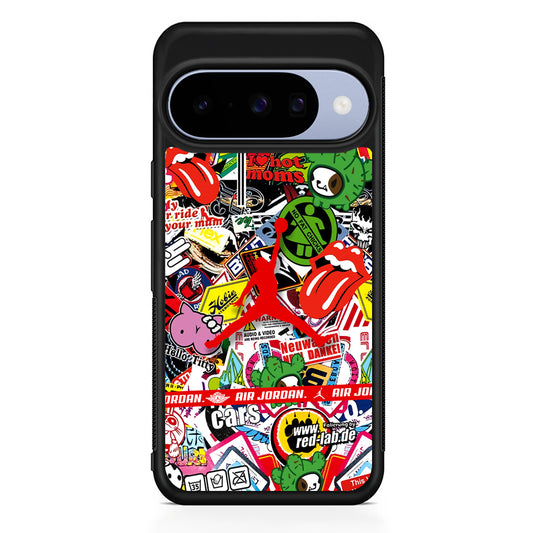 Air Jordan Mix Squad Google Pixel 10 Case | Google Pixel 10 Rubber Protective Case